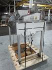 Used Fitzpatrick Fitzmill, Model DASO6. Stainless steel construction, fixed knives, jacketed cover and mill housing, screw feed driven by 0.25hp, 230/460 volt XP variable speed drive, on stainless st...