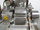 Used Fitzpatrick Fitzmill, Model DASO6. Stainless steel construction, fixed knives, jacketed cover and mill housing, screw feed driven by 0.25hp, 230/460 volt XP variable speed drive, on stainless st...