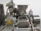 Used Fitzpatrick Fitzmill, Model DASO6. Stainless steel construction, fixed knives, jacketed cover and mill housing, screw feed driven by 0.25hp, 230/460 volt XP variable speed drive, on stainless st...
