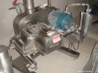 Used Fitzpatrick Fitzmill, Model DASO6, Stainless Steel. Knife/impact fixed blades. Mounted on a base and pedestal with a 7.5hp, 230/460 volt, 1750 rpm XP motor. Gravity feed throat, missing feed pan...