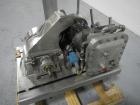Used Fitzpatrick Fitzmill, Model DASO6, Stainless Steel. Knife/impact fixed blades. Mounted on a base and pedestal with a 7.5hp, 230/460 volt, 1750 rpm XP motor. Gravity feed throat, missing feed pan...