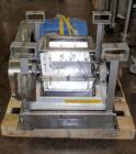 Used Fitzpatrick Fitzmill, Model DKASO12, stainless steel construction, (32) knife/impact fixed knives, reversible chamber, gravity feed, 15 hp motor, belt driven. Mounted on a stainless steel base, ...