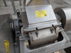 Used- Fitzpatrick Fitzmill, Model FASO12, 316 Stainless Steel. (24) Double knife fixed 410 stainless steel blades, 11