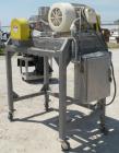 Used Fitzpatrick Fitzmill, Model FASO12, stainless steel. (24) double impact fixed 410 stainless steel blades, 11