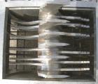 Used Fitzpatrick Fitzmill, Model FASO12, Stainless Steel. 24 fixed impact/knife blades. 13