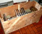 Used Fitzpatrick Fitzmill, Model FASO12, Stainless Steel. 24 fixed impact/knife blades. 13
