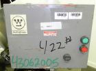 Used Fitzpatrick Homoloid Mill, Model JT, 316 Stainless Steel. 7-1/2'' Diameter x 2'' deep chamber, (12) 410/16/20 stainless steel swinging impact/knife blades. Bottom screen. Top 304 stainless steel...