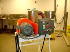 Used Fitzpatrick Homoloid Fitzmill, Model JT, stainless steel construction, gravity feed with hopper, swinging hammers on base with 
approximately 3 hp motor, serial #1294.