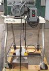 Used Fitzpatrick Homoloid Mill, Model JT, 304 stainless steel. 8'' diameter x 2'' deep chamber, (12) 410 stainless steel swinging double impact blades, bottom screen. Top feed, no pan. Driven by a 5 ...