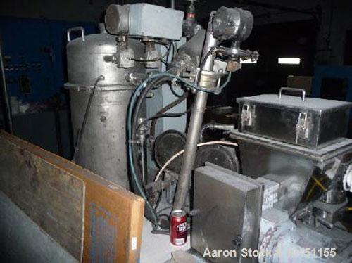 Used-Alpine Model 100 AFG Stainless Steel Fluidized Bed Opposed Jet Milling System.  Stainless steel contacts.  Includes K-T...