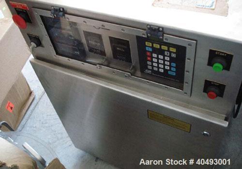 Used Fluid Air Mill production scale powder mill, model 007. Speed 500-7200 rpm, finished particle size mesh (micron) 10-400 (2000-27), throughput lbs(kg)/hour 2205 (1000), approximate weight 1,000 l...