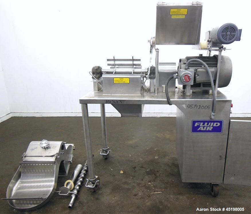 Used Stainless Steel Fluid Air Impact/Screening Mill, Model 014