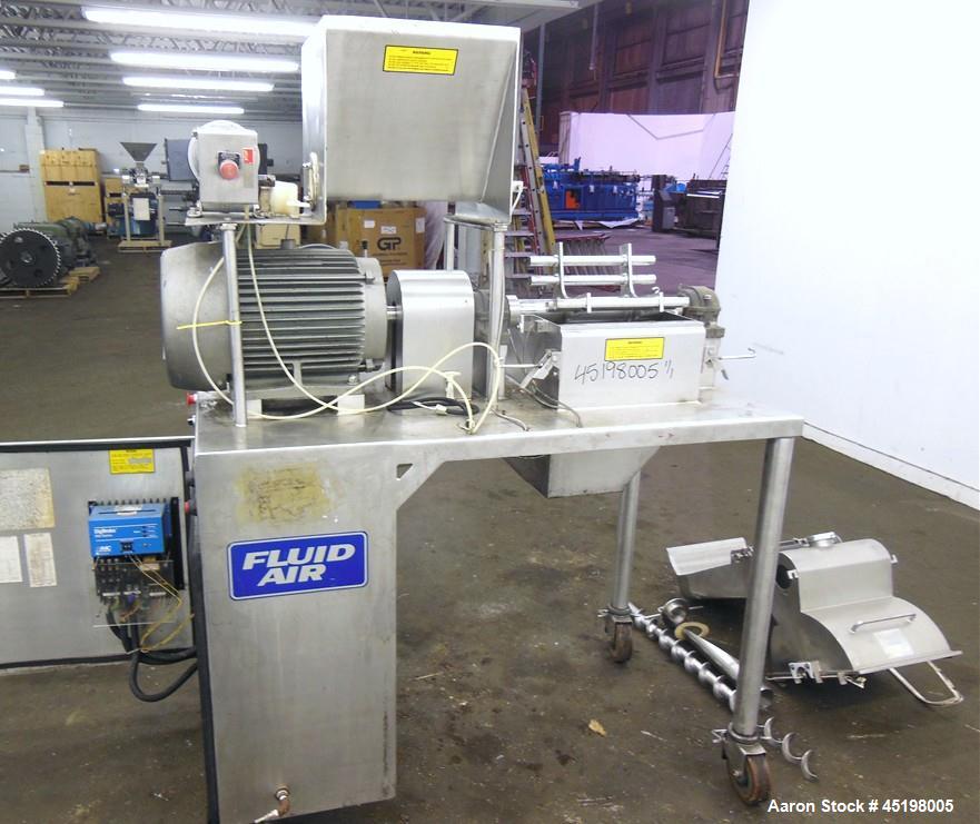 Used Stainless Steel Fluid Air Impact/Screening Mill, Model 014