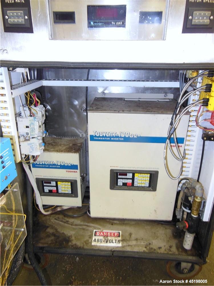 Used Stainless Steel Fluid Air Impact/Screening Mill, Model 014