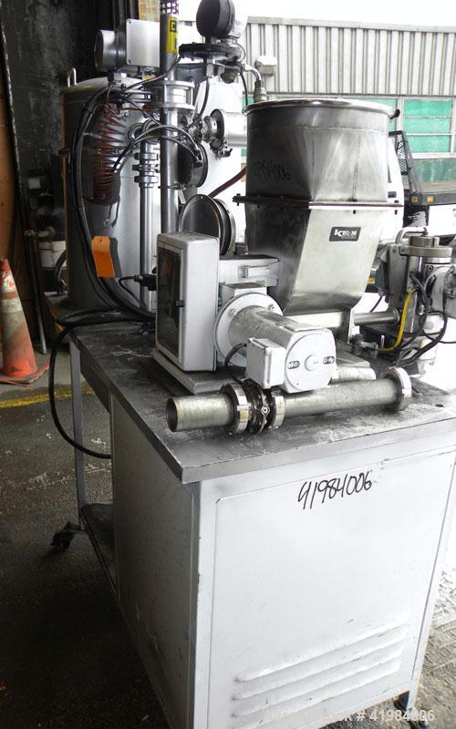 Used Alpine Fluidized Bed Opposed Jet Mill System, type 100AFG, 321 stainless steel, consisting of: (1) Alpine jet mill, model 100AFG, throughput rate approximately 1 to 25 kg/hr. Includes a classify...