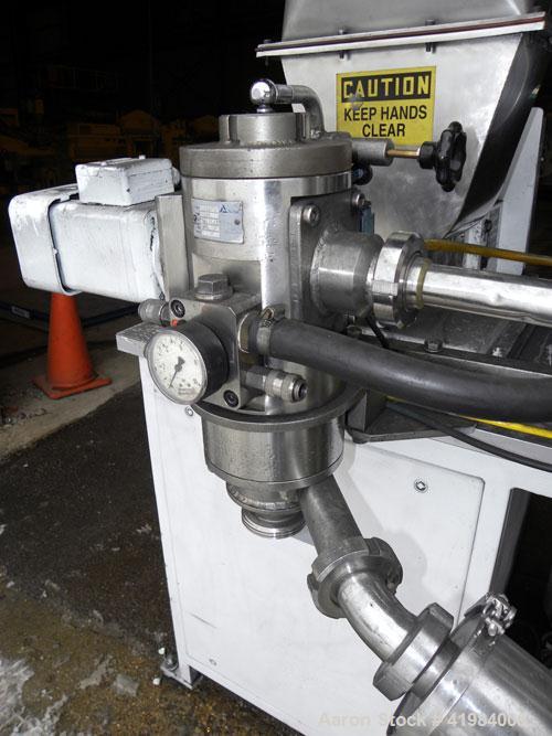 Used Alpine Fluidized Bed Opposed Jet Mill System, type 100AFG, 321 stainless steel, consisting of: (1) Alpine jet mill, model 100AFG, throughput rate approximately 1 to 25 kg/hr. Includes a classify...