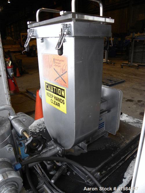 Used Alpine Fluidized Bed Opposed Jet Mill System, type 100AFG, 321 stainless steel, consisting of: (1) Alpine jet mill, model 100AFG, throughput rate approximately 1 to 25 kg/hr. Includes a classify...