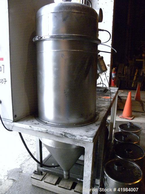 Used Alpine Fluidized Bed Opposed Jet Mill System, type 100AFG, 321 stainless steel, consisting of: (1) Alpine jet mill, model 100AFG, throughput rate approximately 1 to 25 kg/hr. Includes a classify...