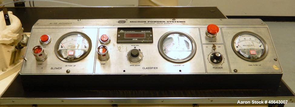 Used Micron Powder Systems Model A-12 Acucut Air Classifier