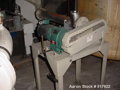 USED: Hosokawa-Micron jet stainless steel pulverizer, model MJ-7-4with model MS-4 separator/classifiers, 6 high pressure jet nozzles,4" diameter x 36" long stainless steel feed screw feeder with 1 hp...
