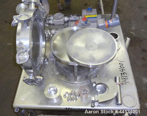 Used Jet Pulverizer Micron-Master Jet Mill, Size 12.  304 Stainless steel and tungsten carbide product contact areas. 12” Diameter chamber, typical feed rate 25-250 pounds an hour, air required 225 S...