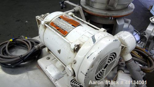Used Jet Pulverizer Micron-Master Jet Mill, Size 12.  304 Stainless steel and tungsten carbide product contact areas. 12” Diameter chamber, typical feed rate 25-250 pounds an hour, air required 225 S...