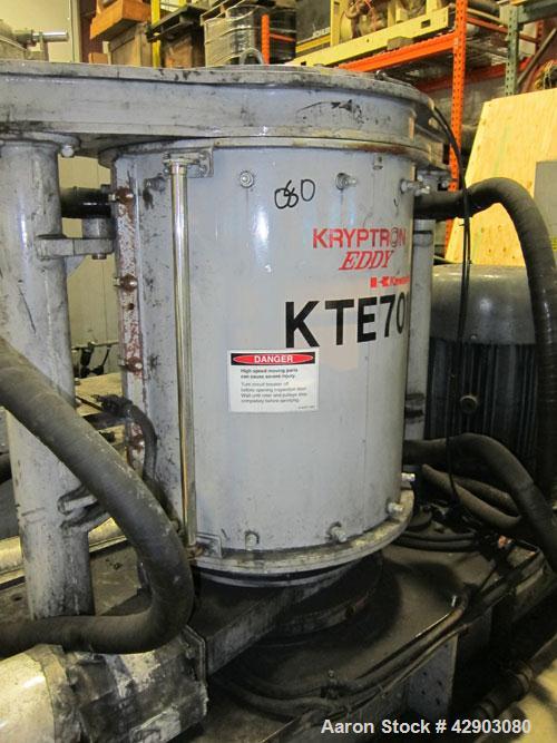 Used Kawasaki Kryptron Eddy Mill, driven by a 50 hp, 3/60/230/460 volt, 1780 rpm motor.