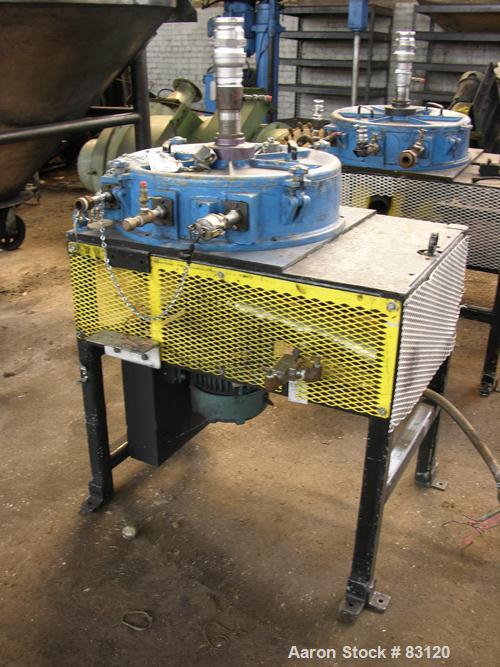 USED: Majac Donaldson Acucut Classifier, model B-18. Rated .5-50 microns at 20-400#/hour, 150 cfm at 10" hg max, 7.5 hp 230/460 volt XP rotor drive.