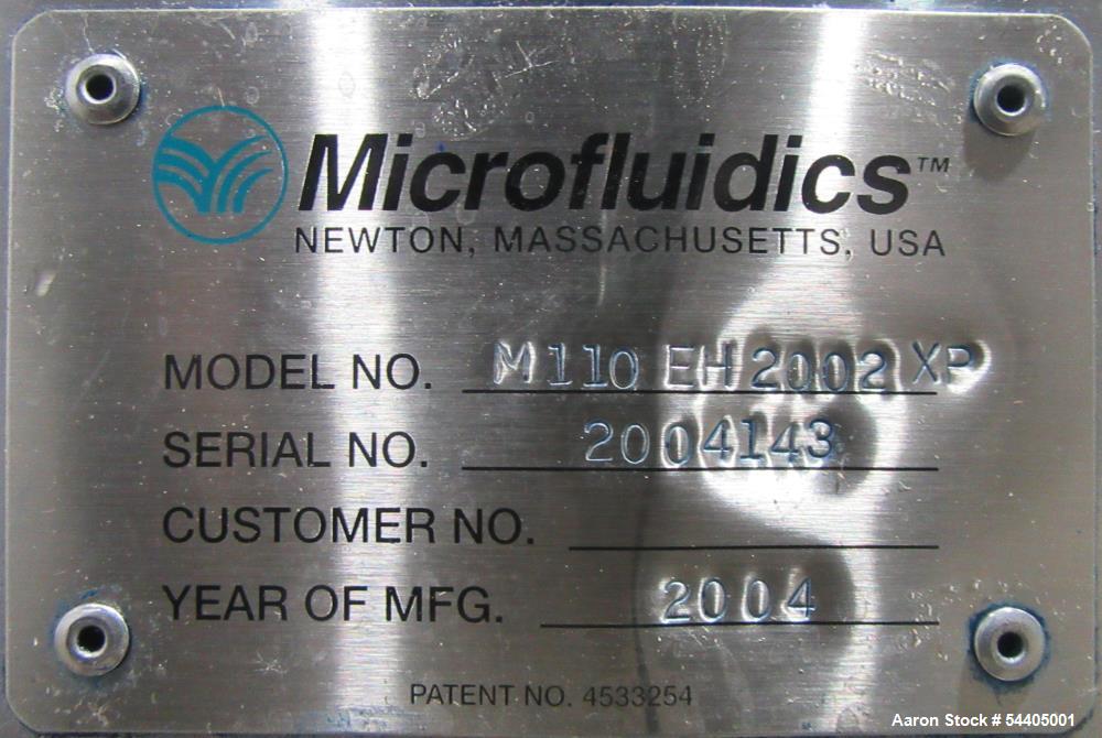 Microfluidics M110EH30 High Pressure Homogenizer Processor System