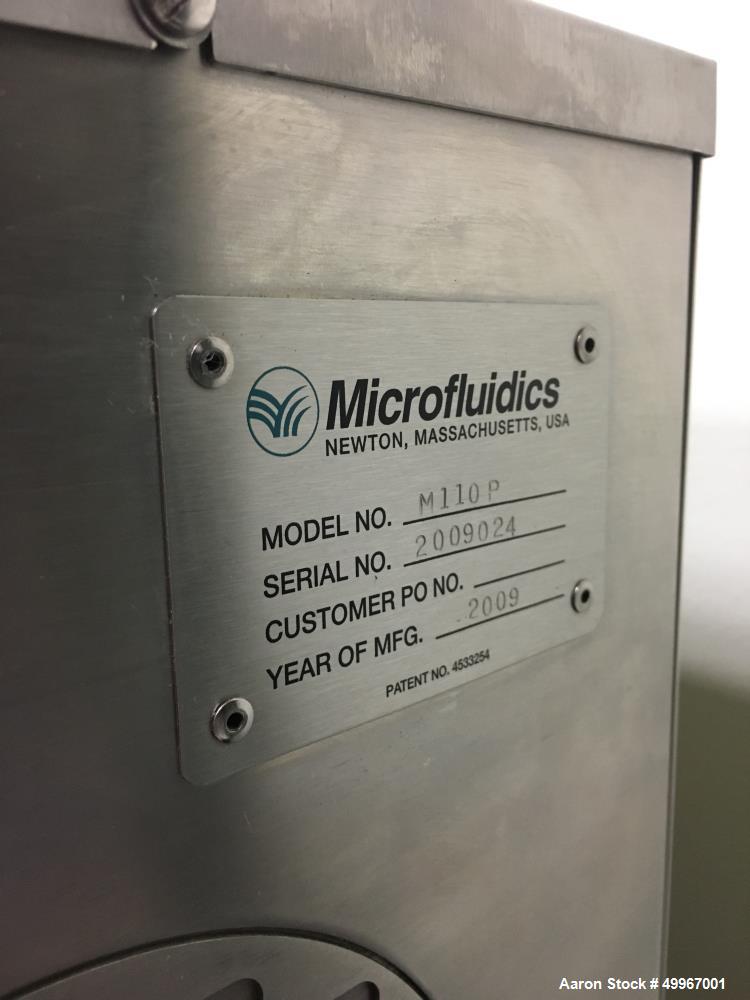 Used Microfluidics Lab Scale M-110P Microfluidizer