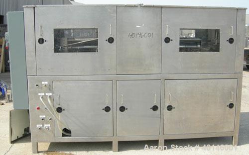 USED: Microfluidics Series Production Microfluidizer, Model M610-100, stainless steel. Electrically driven, dual plunger, hydraulic intensifier pump to pressurize the process stream. Unit designed fo...