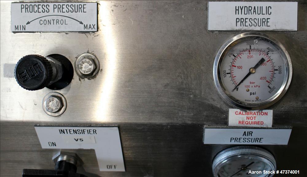 Used Microfluidics Series Production Microfluidizer, Model M610-100, Stainless