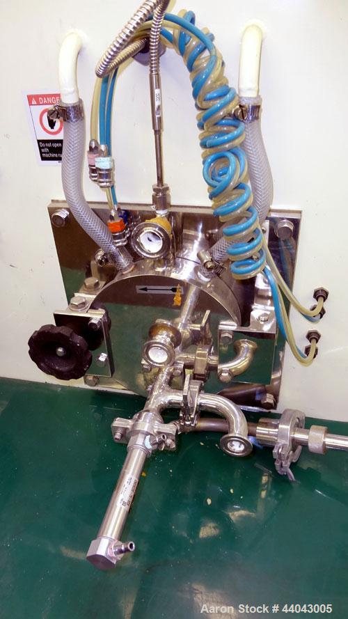 Used Nara Machinery Hybridization System, Model NHS-0, 304 Stainless Steel. Consists of (1) Model O.M. Dizer, approximate capacity 60 gram batch, 80-1600 rpm. Designed for powder mixing with an agita...