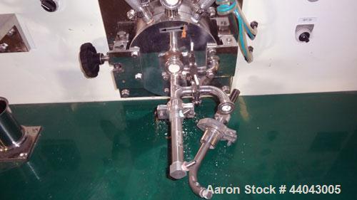 Used Nara Machinery Hybridization System, Model NHS-0, 304 Stainless Steel. Consists of (1) Model O.M. Dizer, approximate capacity 60 gram batch, 80-1600 rpm. Designed for powder mixing with an agita...