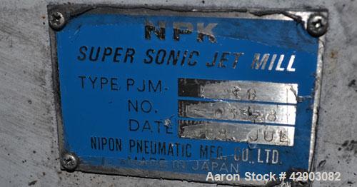 Used-NPK Supersonic Jet Mill, Model PJM-1-10, Stainless Steel.
