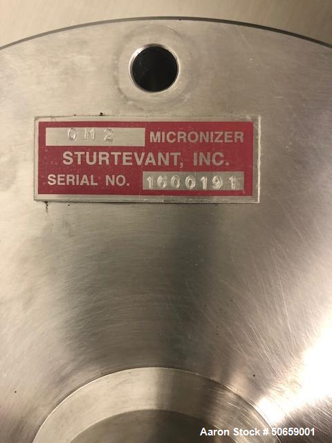 Used Sturtevant 4” Micronizer, Model OM2.