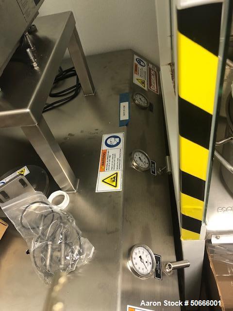 Used Sturtevant Mill, 4", Micronizer, Model OM2,  Stainless steel.  Open Manifold design. Options: Portable Stainless steel table with air controls, Volumetric Feeder with controller, conical bag hol...