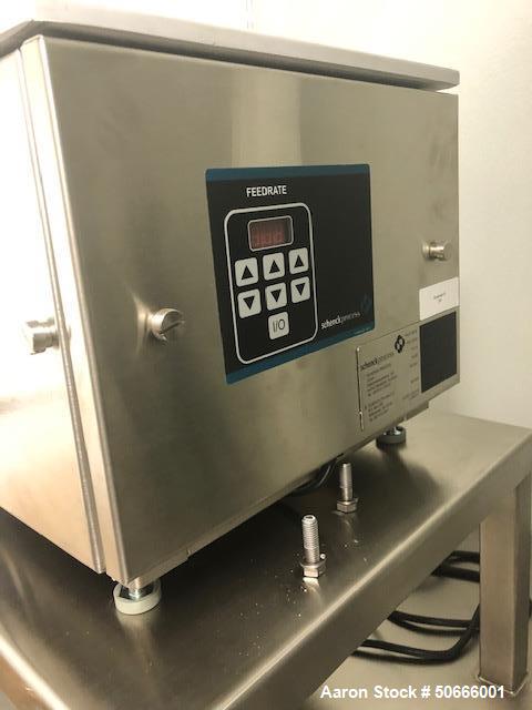 Used Sturtevant Mill, 4", Micronizer, Model OM2,  Stainless steel.  Open Manifold design. Options: Portable Stainless steel table with air controls, Volumetric Feeder with controller, conical bag hol...