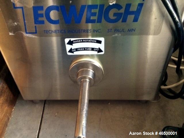 Used Sturtevant SDM4 Micronizer, Stainless Steel. (1) SDM4 table, parts and accessories. (1) Technweigh S5 Volumetric Feeder, 120 Volt, 1 speed, dual drive, digital batch timer, model 5. 1/8hp Motor....