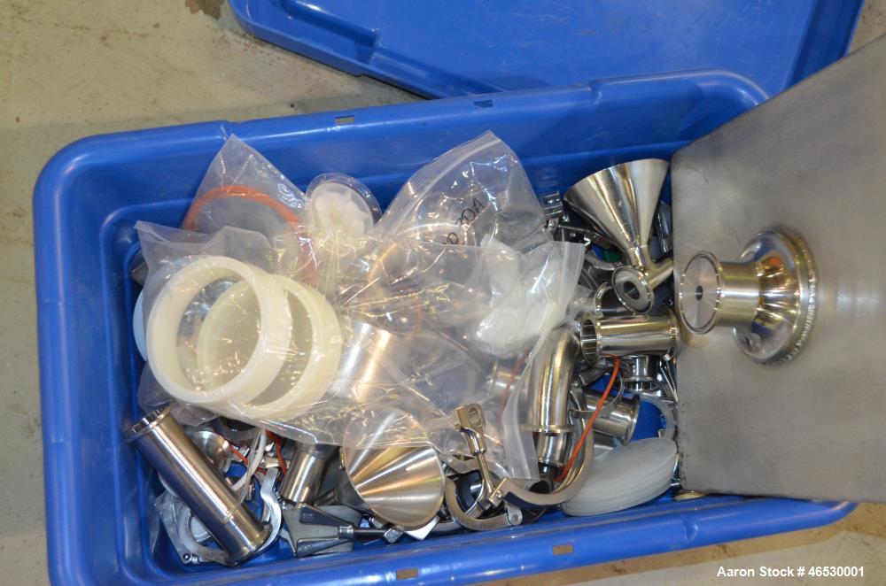 Used Sturtevant SDM4 Micronizer, Stainless Steel. (1) SDM4 table, parts and accessories. (1) Technweigh S5 Volumetric Feeder, 120 Volt, 1 speed, dual drive, digital batch timer, model 5. 1/8hp Motor....
