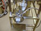 Used Hosokawa Alpine Spiral Jet Mill, Model 100 AS, 316 Stainless Steel. (1) Ktron volumetric feeder with lump breaker, model K2MVS60, feeder hopper, cyclone fines collector, single bag dust collecto...