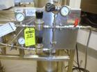 Used Hosokawa Alpine Spiral Jet Mill, Model 100 AS, 316 Stainless Steel. (1) Ktron volumetric feeder with lump breaker, model K2MVS60, feeder hopper, cyclone fines collector, single bag dust collecto...