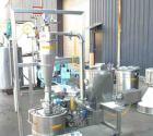 Used Alpine Bed Opposed Jet Mill, Model 140AFG.  316 Stainless steel, 10.7 liter jacketed chamber rated 2.3 bar at 123 deg C (33 psi at 253 deg F).  (1) Horizontal design classifying wheel driven by ...