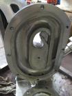 Used Fluid Energy Jet-O-Mizer Mill, Aljet Model 0202. 316L stainless steel, feed hopper, adjustable pusher nozzle, removable venturi nozzle, manifold, grinding chamber, mill stand, quick disconnect f...