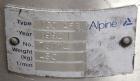 Used Alpine Fluidized Bed Opposed Jet Mill System, type 100AFG, 321 stainless steel, consisting of: (1) Alpine jet mill, model 100AFG, throughput rate approximately 1 to 25 kg/hr. Includes a classify...