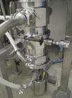 Used Hosokawa Alpine Model 200AFG Jet Mill. 316 stainless steel, classifier head, grinding chamber, nozzle unit, monitoring instruments. Dimensions 63.5