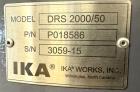 Used IKA DR 2000/50 High Shear Inline Disperser | 250 HP | 316 SS