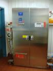 Used Jetpharma Jet Mill, Model MCJETMILL 50, Stainless Steel. Approximately 4’’ diameter. Rated .05-5 kg/hr, batch size 3g-20kg. Unit includes a Ktron twin screw feeder mounted in Isolation Solutions...