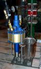 USED: Microfluidics lab microfluidizer, model 110-Y, stainless steel. Unit designed for high shear rates, maximizing the energy per unit fluid volume to produce uniform submicron particle and droplet...