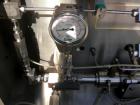 Used Microfluidics Lab Microfluidizer Electric-Hydraulic Processor, Model M140K, 304 Stainless Steel. Unit designed for high shear rates, maximizing the energy per unit fluid volume resulting in unif...